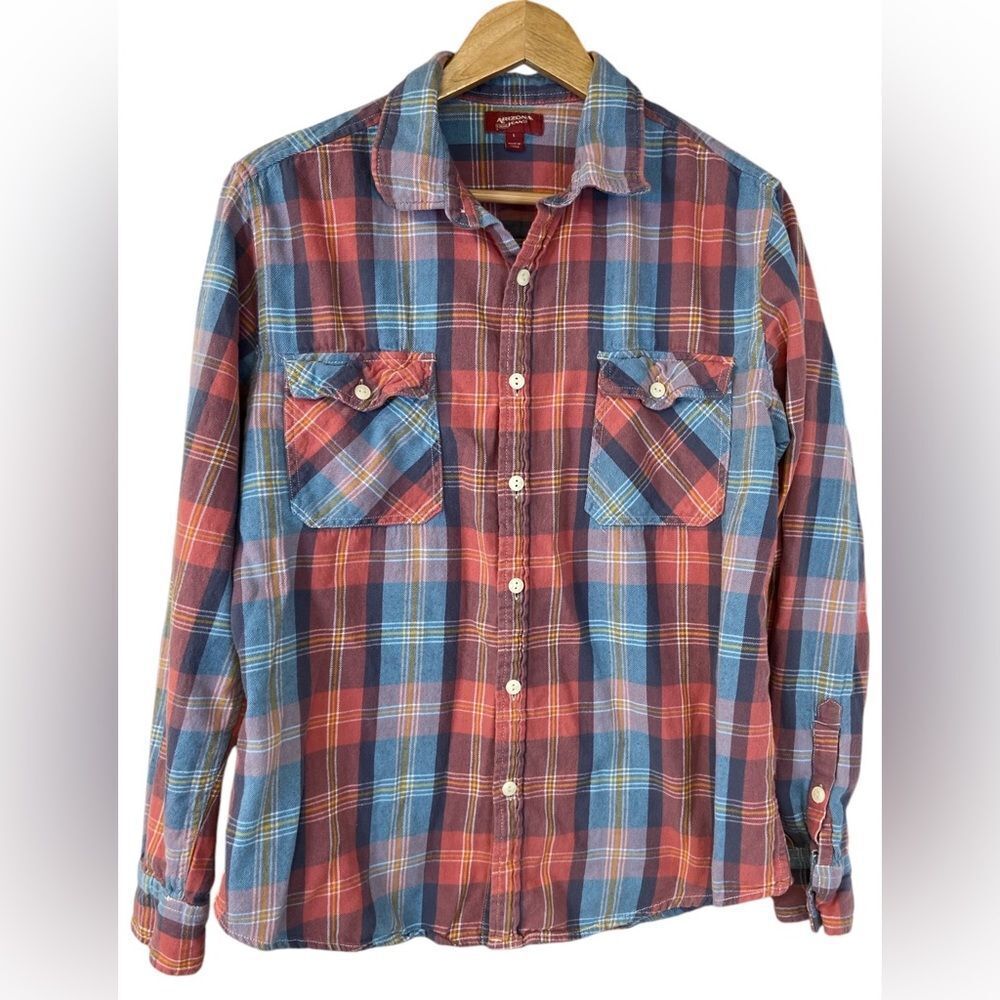 The Original Arizona Jean Co Multicolor Flannel Shirt Size large